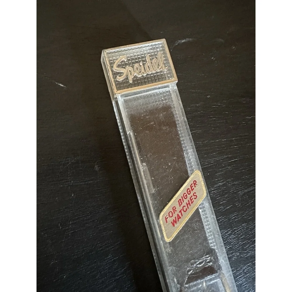 NOS Speidel Watch Band Swiss Made Vintage Bigger Watches twist-o-flex brown